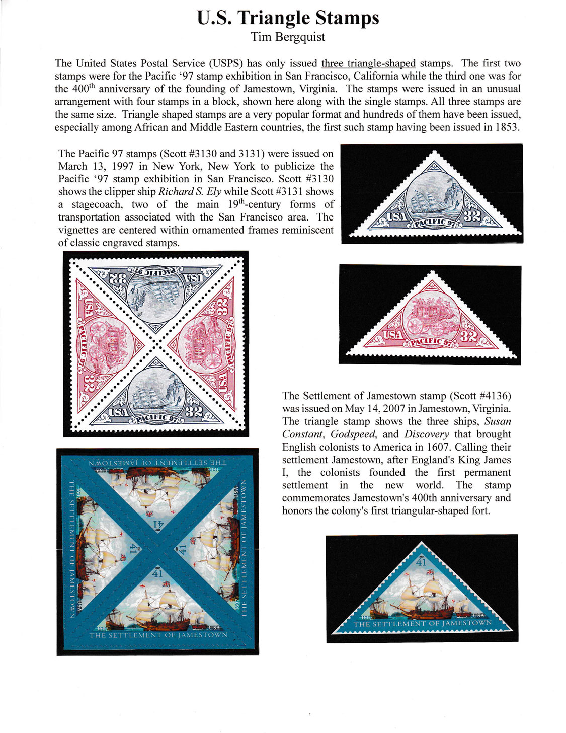 Exhibit image for Triangle Stamps